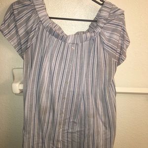 Off The Shoulder Button Top